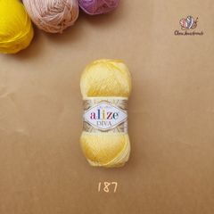 Sợi acrylic bóng Diva nhập khẩu từ Alize yarns đan móc bikini, áo, váy, thú, nón cực xinh