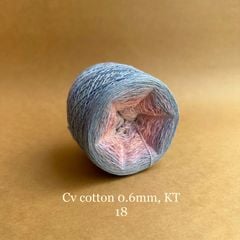 Sợi cầu vồng Cotton 0.6mm, kim tuyến