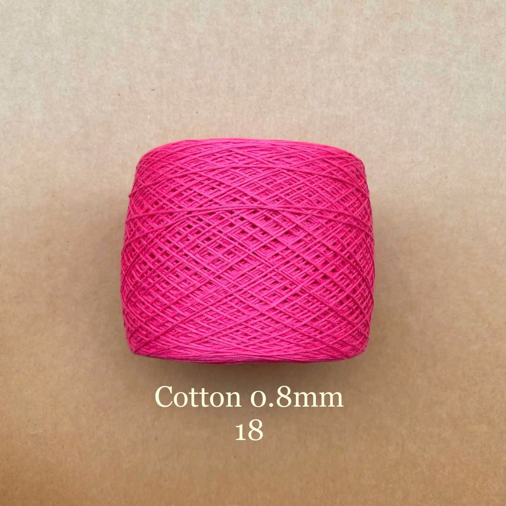 Sợi Cotton 0.8mm, 300g, đan móc áo, váy, khăn