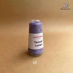 Sợi Tencel Lurex nhập từ Loveyarns, đan móc áo, khăn