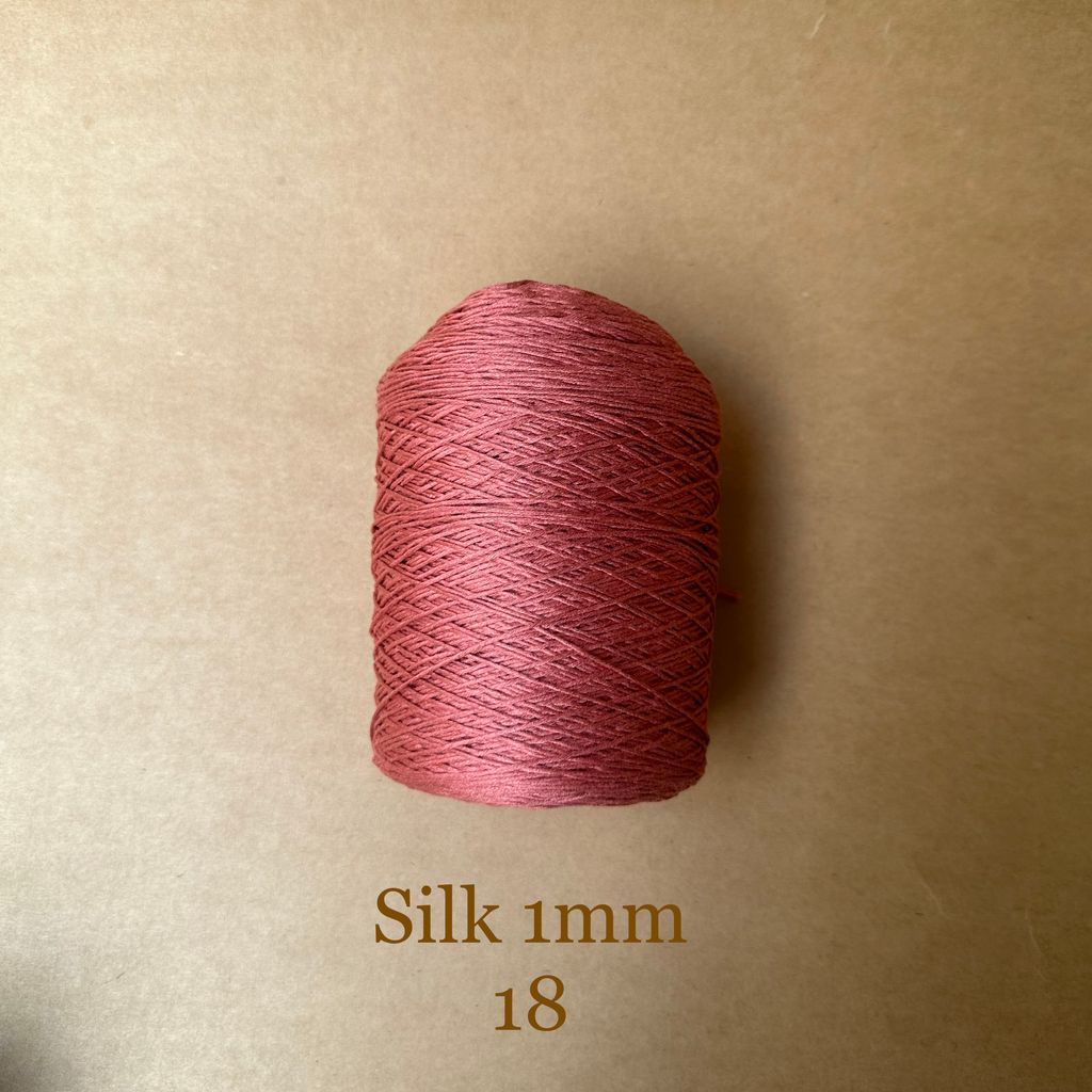 Cuộn sợi 100% Silk 1mm, 300g màu trơn
