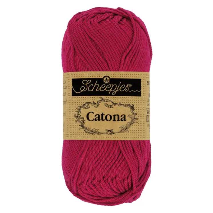 Sợi cotton Catona 50g - Scheepjes, đan móc áo, nón, búp bê