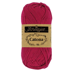 Sợi cotton Catona 50g - Scheepjes, đan móc áo, nón, búp bê