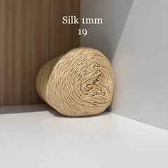 Cuộn sợi 100% Silk 1mm, 300g màu trơn