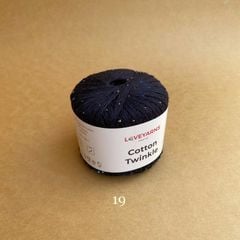 Sợi lấp lánh Cotton Twinkle nhập từ Loveyarns, đan móc áo, váy, khăn