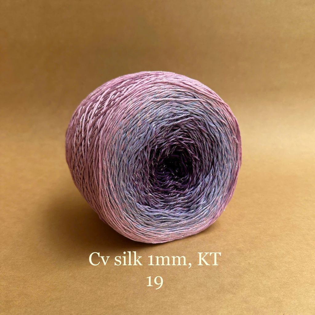 Cầu vồng sợi Silk kim tuyến, cỡ 1.0mm, 300g, đan móc áo, váy, khăn