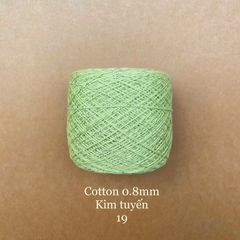 Sợi Cotton 0.8mm, kim tuyến, đan móc áo, váy, khăn