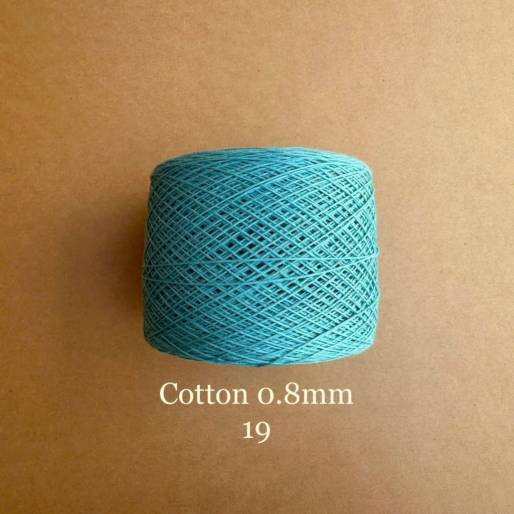 Sợi Cotton 0.8mm, 300g, đan móc áo, váy, khăn