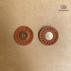 Nút hít nam châm bọc da PU - Chou.ihandmade