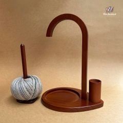 Giá đỡ con lắc bằng gỗ, có ống đựng dụng cụ, Chou.ihandmade