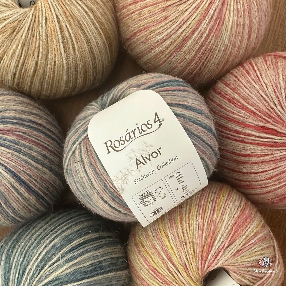 Len Alvor Print nhập từ Rosarios 4, đan móc áo, váy, khăn