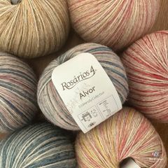 Len Alvor Print nhập từ Rosarios 4, đan móc áo, váy, khăn