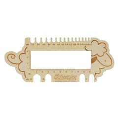 Thước đo size kim và hệ số gauge - Scheepjes