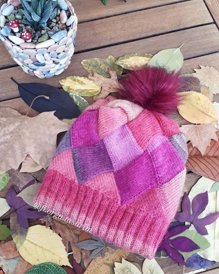 Len loang Angora Batik - Papatya, 100g - 550m, dùng để đan móc