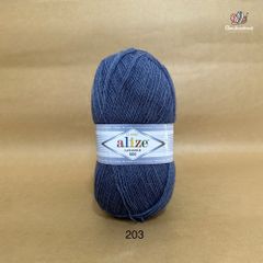 Cuộn len ấm Lanagold 800 hãng Alize siêu dôi, siêu ấm đan móc khăn, áo ấm cực thích