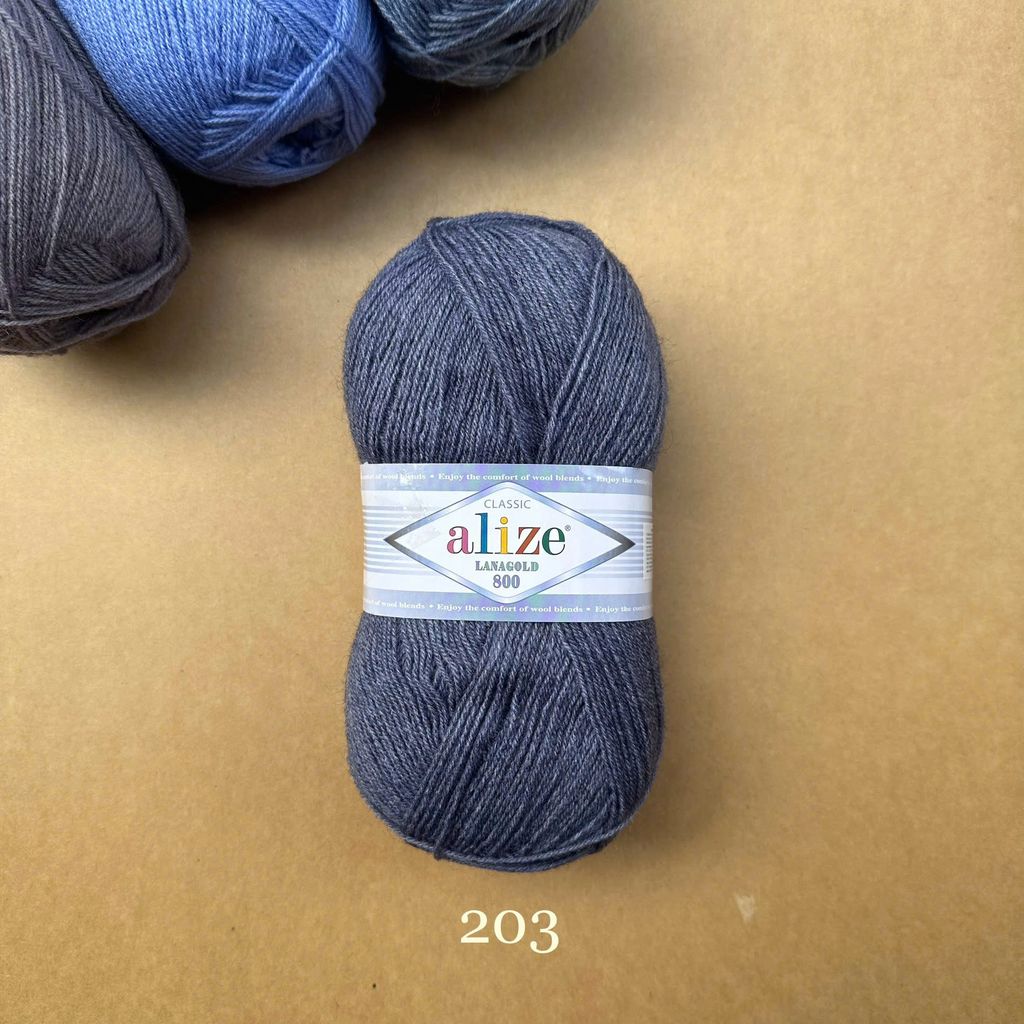 Cuộn len ấm Lanagold 800 hãng Alize siêu dôi, siêu ấm đan móc khăn, áo ấm cực thích