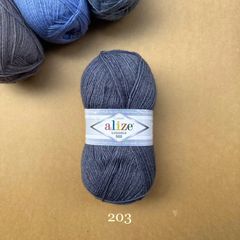 Cuộn len ấm Lanagold 800 hãng Alize siêu dôi, siêu ấm đan móc khăn, áo ấm cực thích