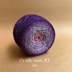 Cầu vồng sợi Silk kim tuyến, cỡ 1.0mm, 300g, đan móc áo, váy, khăn