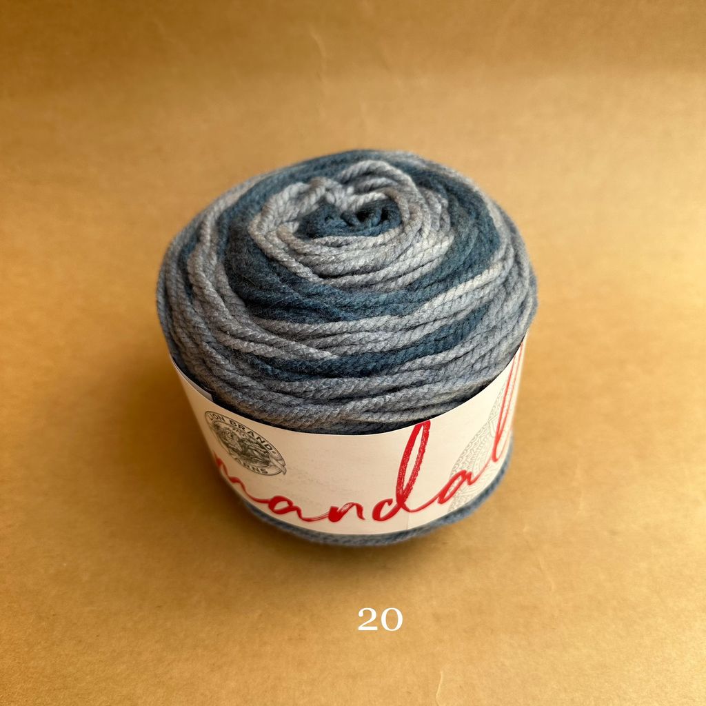 Len cầu vồng Mandala - Nhập khẩu từ hãng Lion Brand - 100% Premium Acrylic - 150gram dài 173m