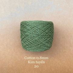 Sợi Cotton 0.8mm, kim tuyến, đan móc áo, váy, khăn