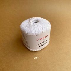 Sợi lấp lánh Cotton Twinkle nhập từ Loveyarns, đan móc áo, váy, khăn