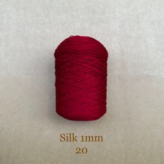 Cuộn sợi 100% Silk 1mm, 300g màu trơn
