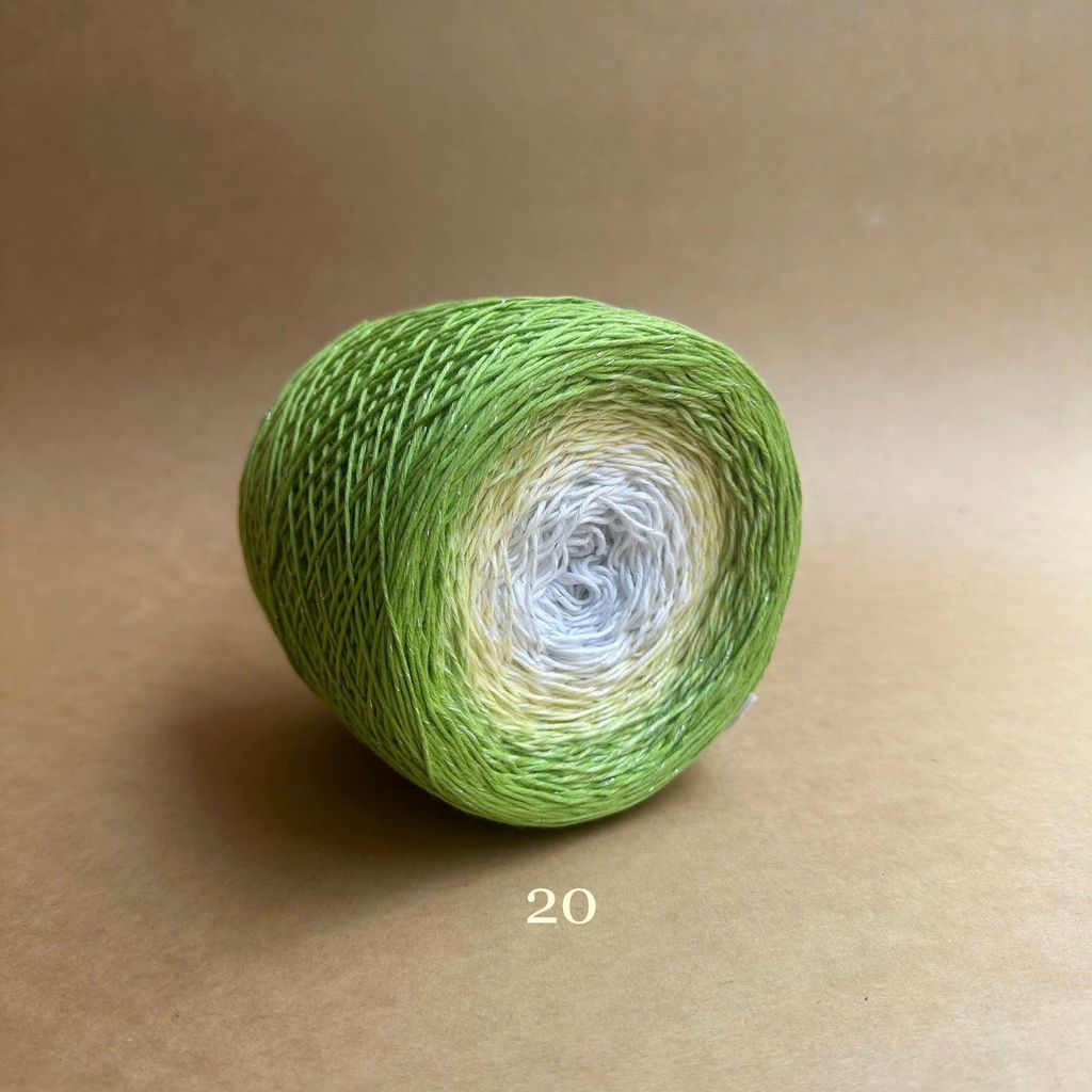Sợi cầu vồng Cotton 1.2mm, kim tuyến