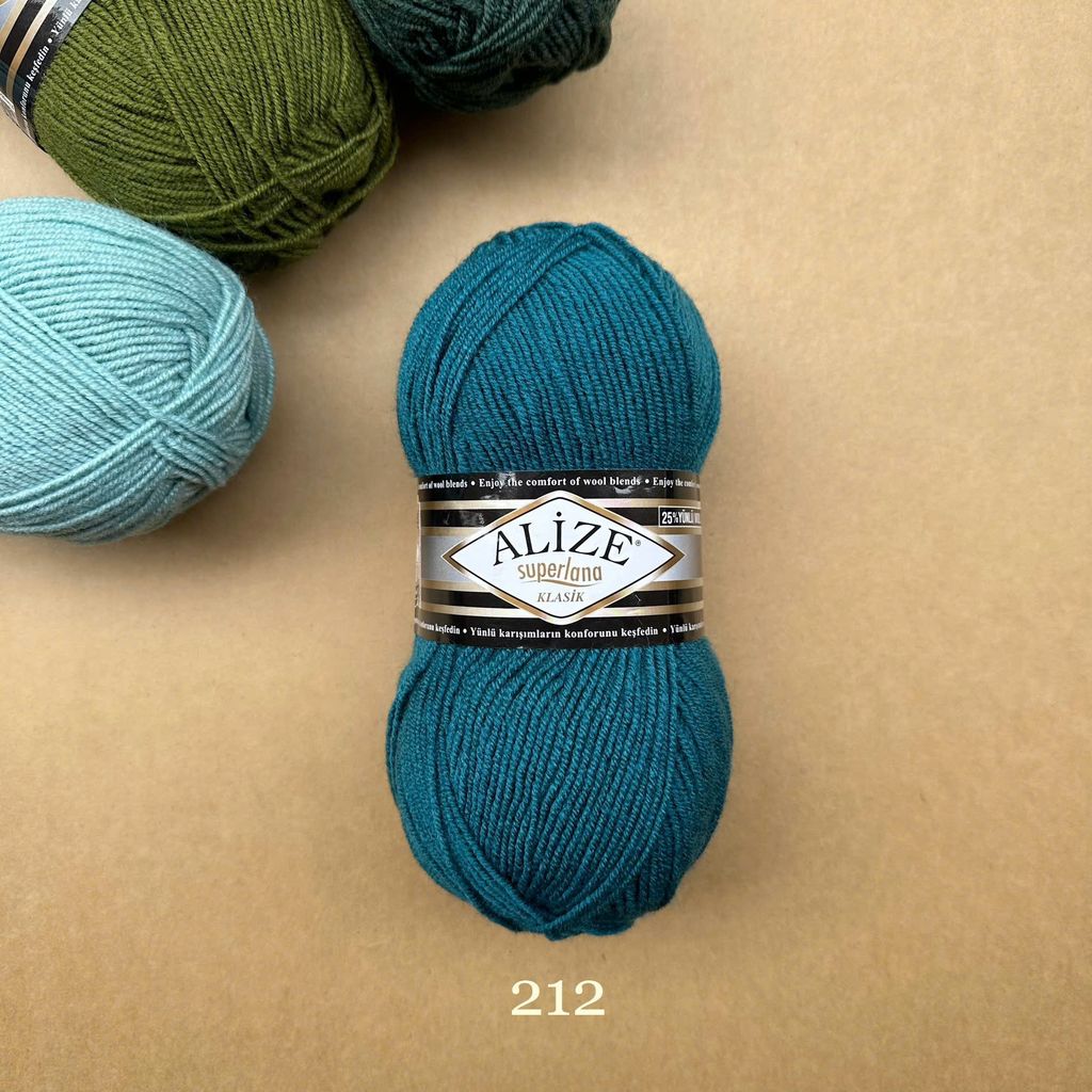 Len ấm Superlana Klasik nhập khẩu từ Alize Yarns đan móc nón, khăn, áo