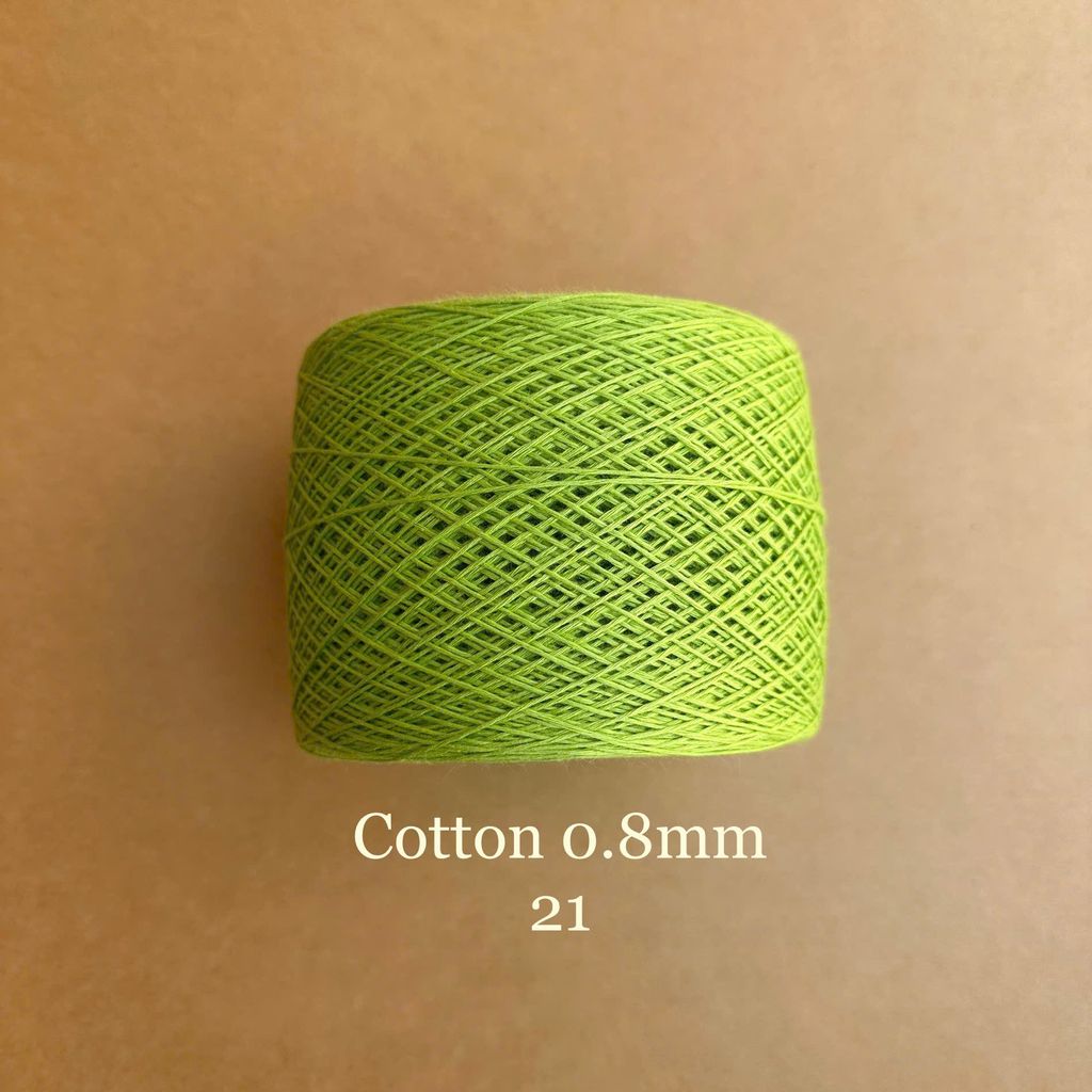 Sợi Cotton 0.8mm, 300g, đan móc áo, váy, khăn