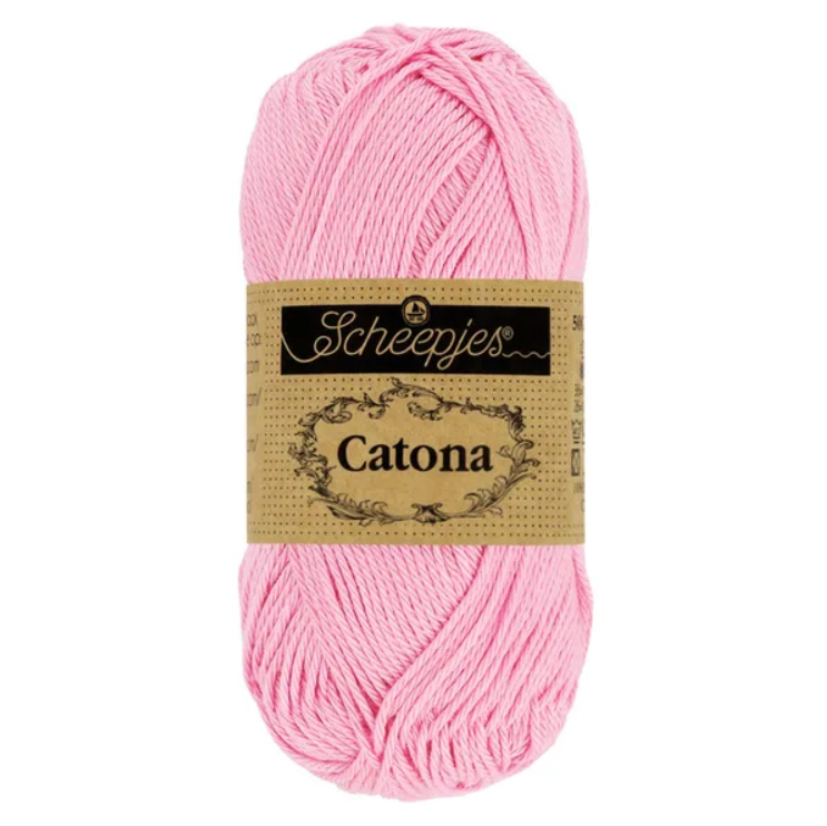 Sợi cotton Catona 50g - Scheepjes, đan móc áo, nón, búp bê