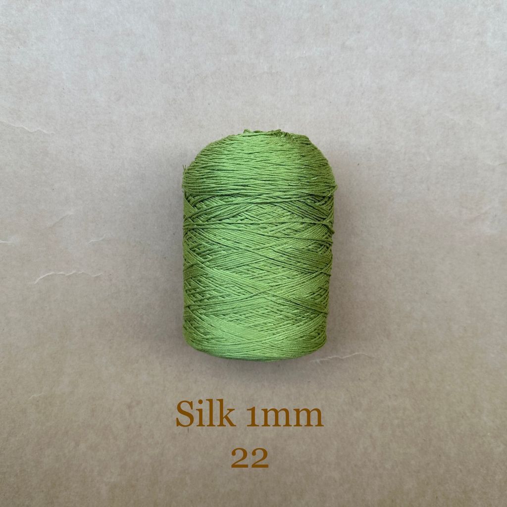 Cuộn sợi 100% Silk 1mm, 300g màu trơn
