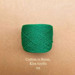 Sợi Cotton 0.8mm, kim tuyến, đan móc áo, váy, khăn
