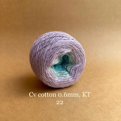 Sợi cầu vồng Cotton 0.6mm, kim tuyến