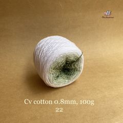 Sợi cầu vồng Cotton 0.8mm cuộn 100g, Chouihandmade, đan móc áo, váy