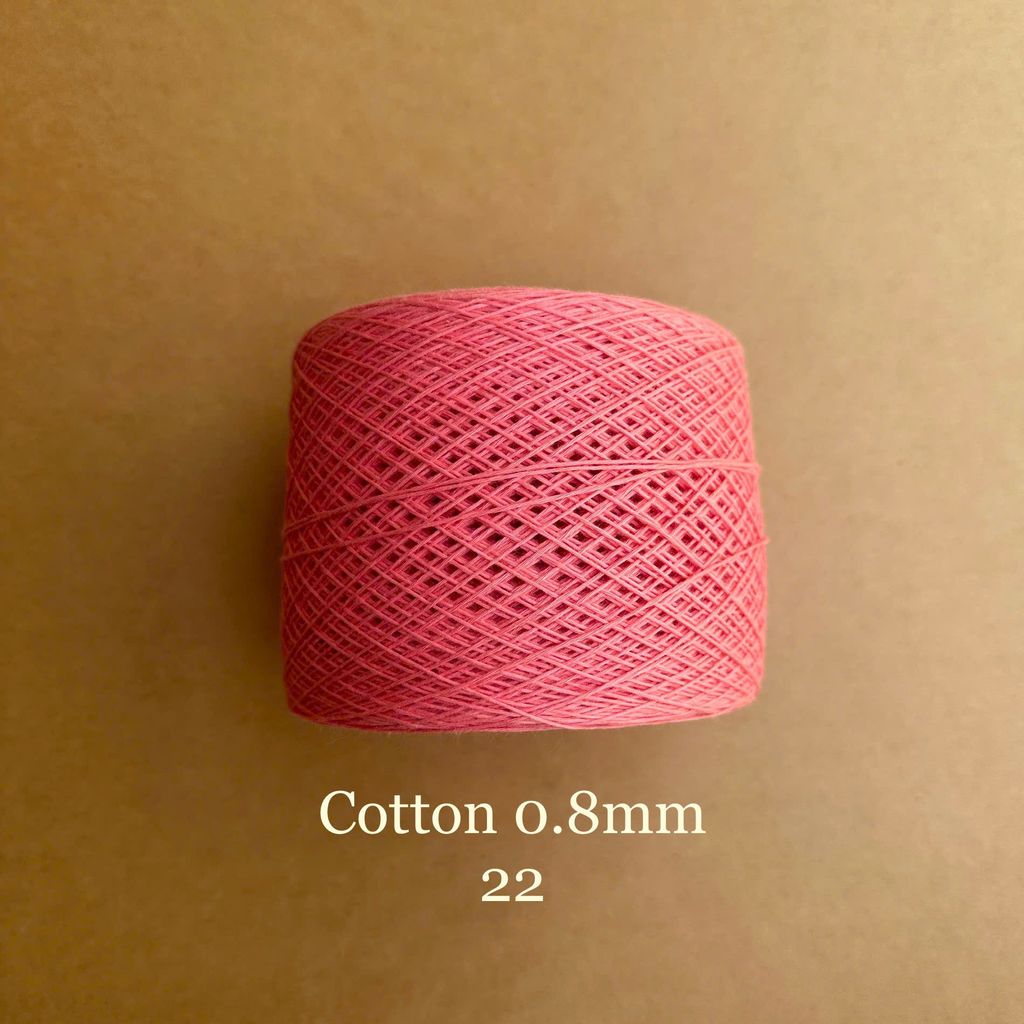 Sợi Cotton 0.8mm, 300g, đan móc áo, váy, khăn