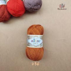 Sợi acrylic bóng Diva nhập khẩu từ Alize yarns đan móc bikini, áo, váy, thú, nón cực xinh