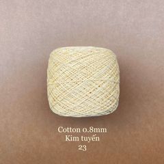 Sợi Cotton 0.8mm, kim tuyến, đan móc áo, váy, khăn