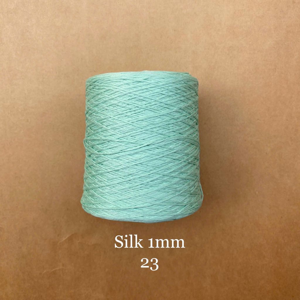 Cuộn sợi 100% Silk 1mm, 300g màu trơn