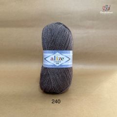 Cuộn len ấm Lanagold 800 hãng Alize siêu dôi, siêu ấm đan móc khăn, áo ấm cực thích