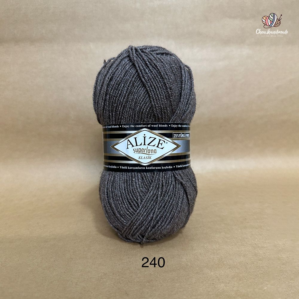 Len ấm Superlana Klasik nhập khẩu từ Alize Yarns đan móc nón, khăn, áo