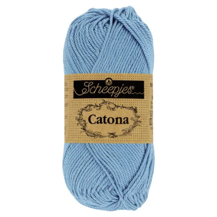 Sợi cotton Catona 50g - Scheepjes, đan móc áo, nón, búp bê