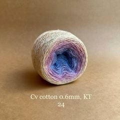 Sợi cầu vồng Cotton 0.6mm, kim tuyến