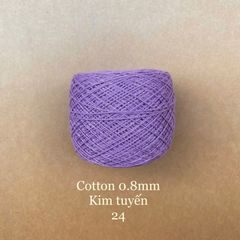 Sợi Cotton 0.8mm, kim tuyến, đan móc áo, váy, khăn