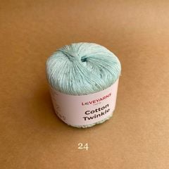 Sợi lấp lánh Cotton Twinkle nhập từ Loveyarns, đan móc áo, váy, khăn