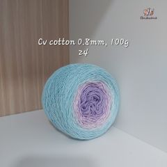 Sợi cầu vồng Cotton 0.8mm cuộn 100g, Chouihandmade, đan móc áo, váy