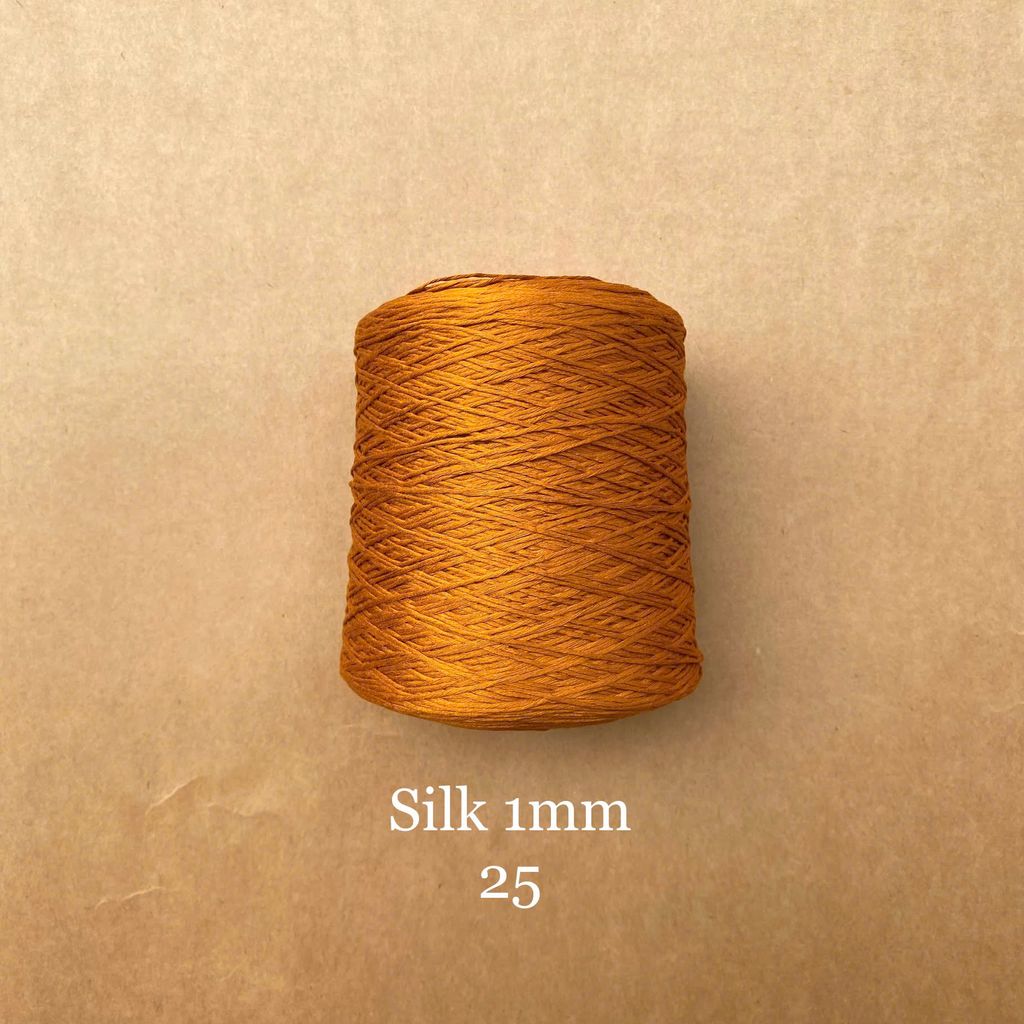 Cuộn sợi 100% Silk 1mm, 300g màu trơn