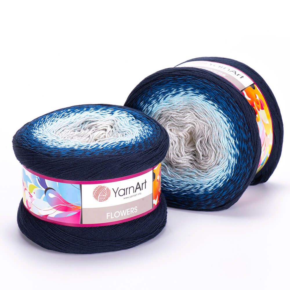 Len cầu vồng cotton Flowers - Yarnart - 250g dài 1000m (Bảng màu từ 250-300)