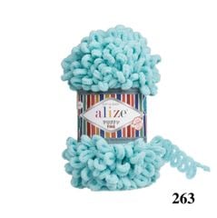 Cuộn len tết bằng tay Puffy Fine hãng Alize Yarns tết áo, khăn, vỏ gối, chăn, thảm, túi