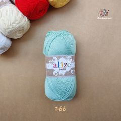 Sợi cotton hè trơn Bella nhập khẩu từ Alize Yarns đan móc áo, váy, khăn hè, mềm mại và mát
