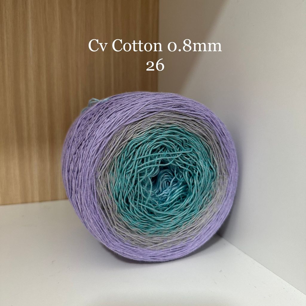 Sợi cầu vồng Cotton 0.8mm, 300g
